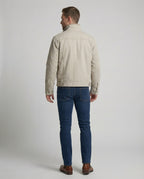 Herren Canvasjacke mit Teddykragen