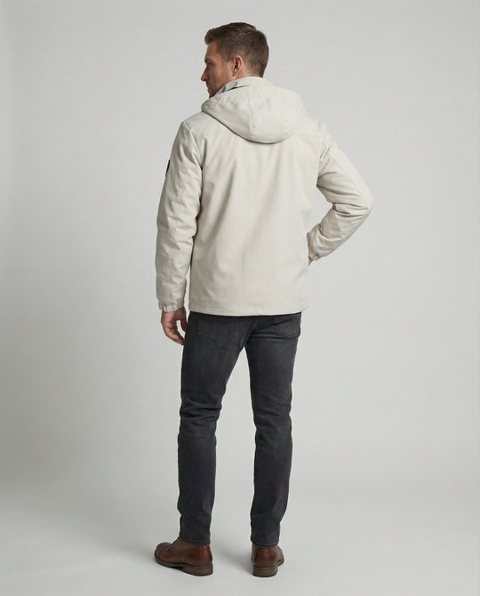 Herren Bikerjacke Leder Velours