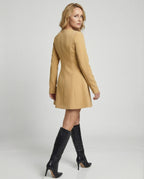 Damen A-Linie Minikleid aus Crepe