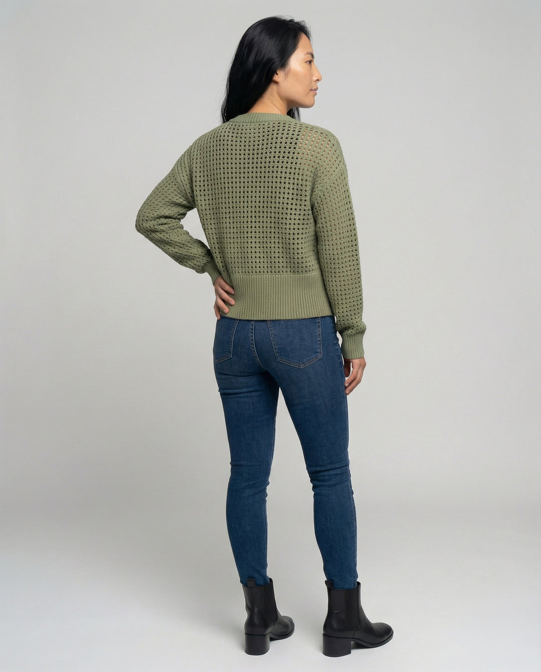 Damen luftiger Strickcardigan R&B
