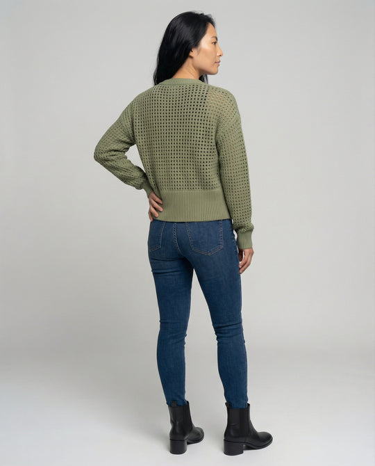 Damen luftiger Strickcardigan R&B