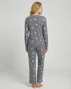 Damen Pyjama Set Damen Print