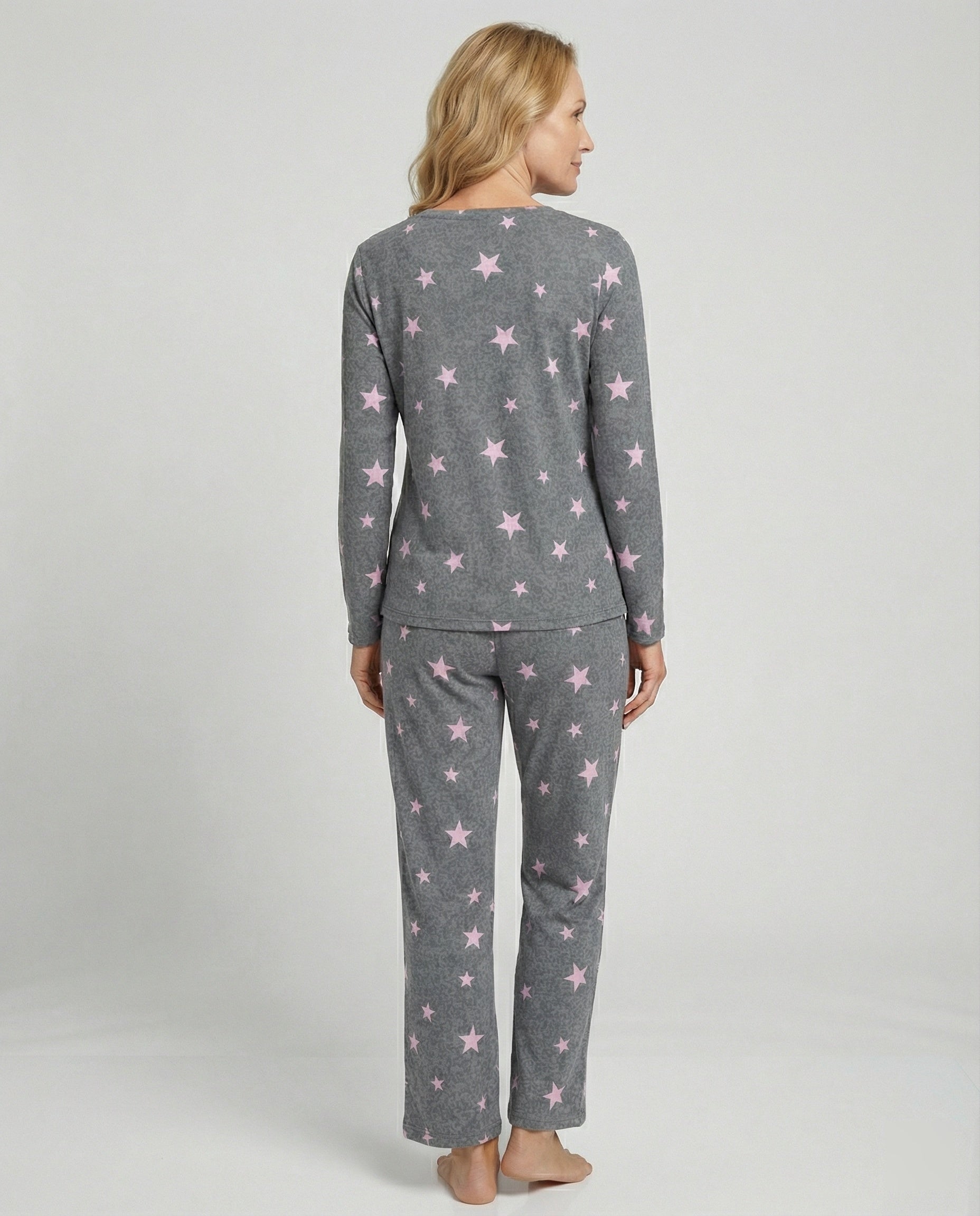 Damen Pyjama Set Damen Print