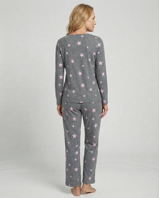 Damen Pyjama Set Damen Print