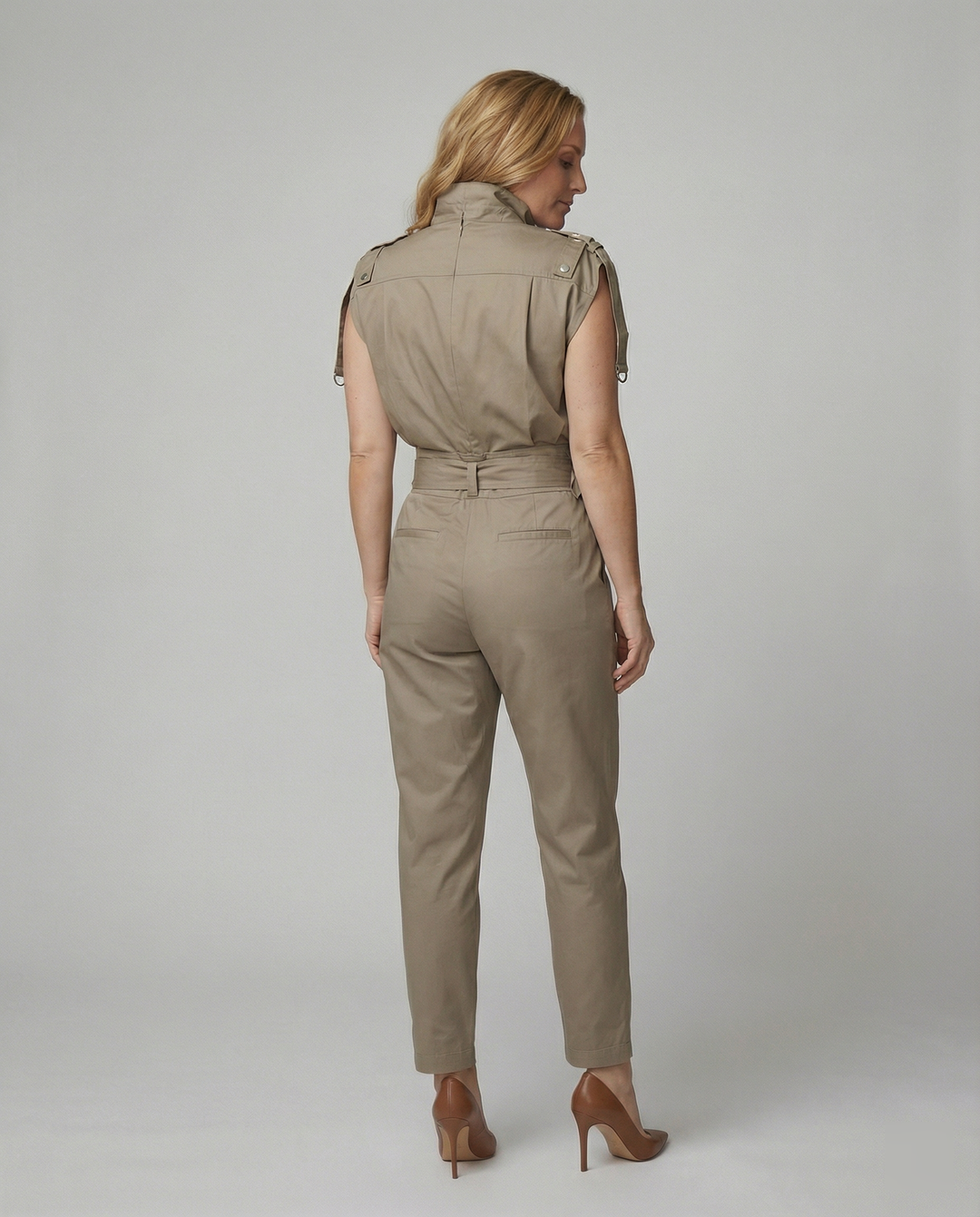 R&B | Damen Stylischer Moderner Jumpsuit Ärmellos