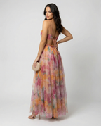 Elegantes Maxikleid im Schönen Blumenmuster für festliche Anlässe | R&B