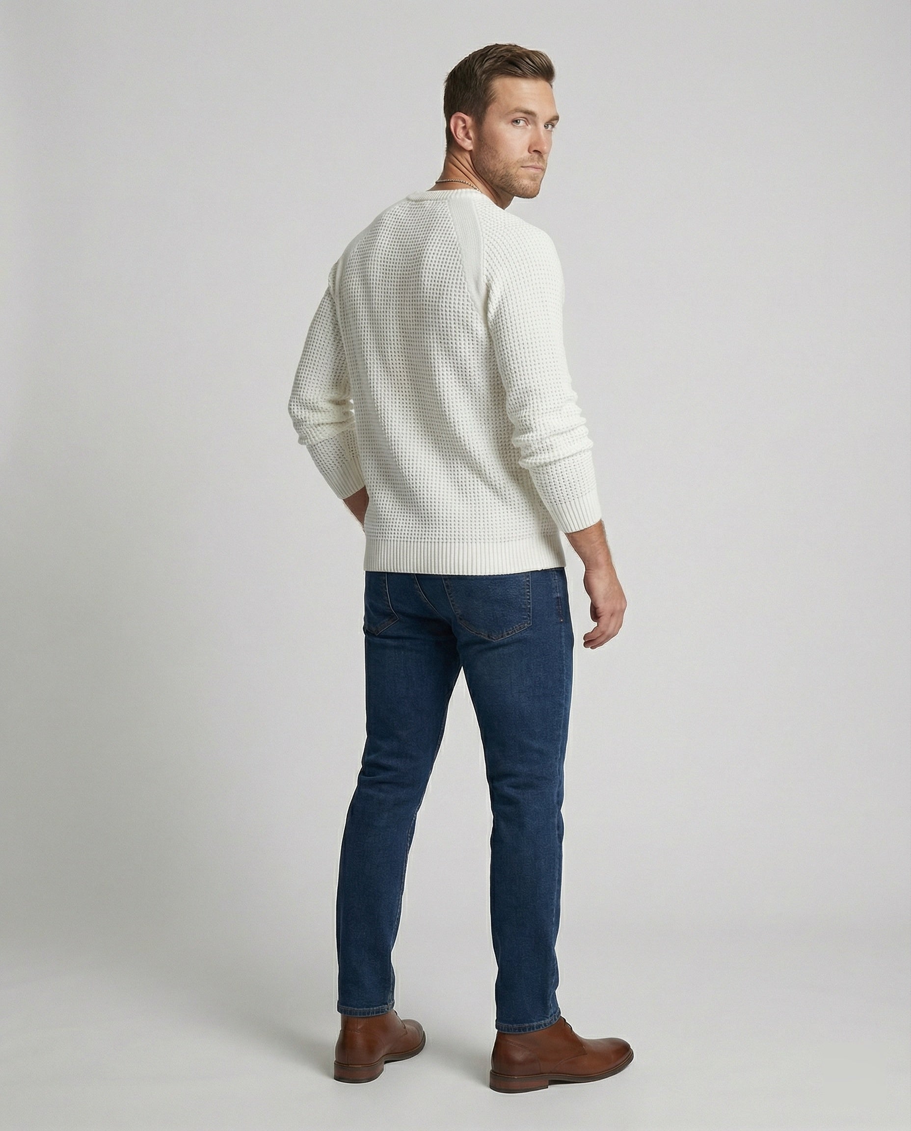 Strukturpullover Modern Herren