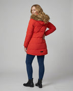 R&B | Slim-Fit Winterparka mit Kunstfellkapuze