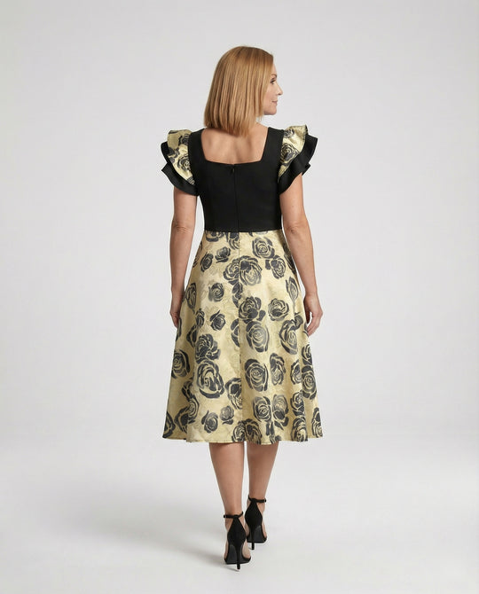Damen Midikleid herzförmig elegant