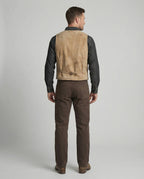 Herren Bikerjacke Lederweste