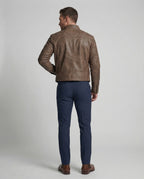 Herren Lederoptik Kurzjacke
