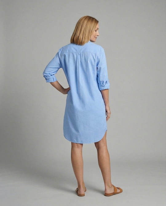 Damen Hemdblusenkleid Freizeitkleid