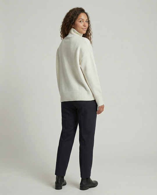 Damen kuscheliger Rollkragenpullover R&B