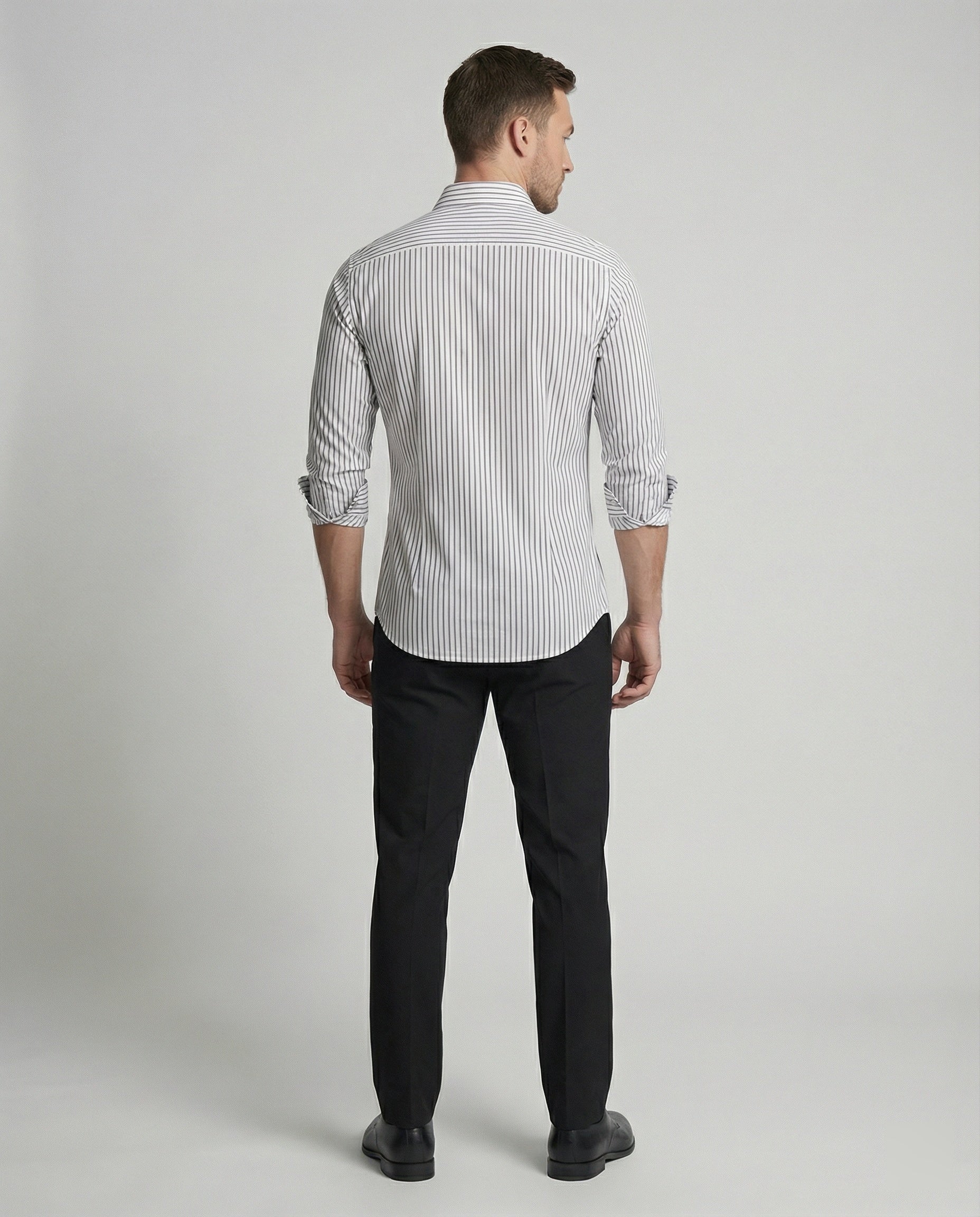 Herren Hemd gestreift slim fit