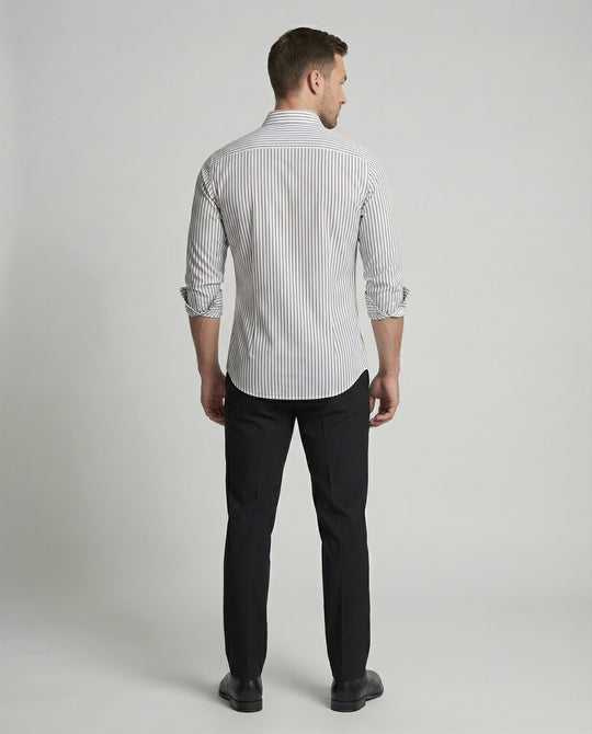 Herren Hemd gestreift slim fit