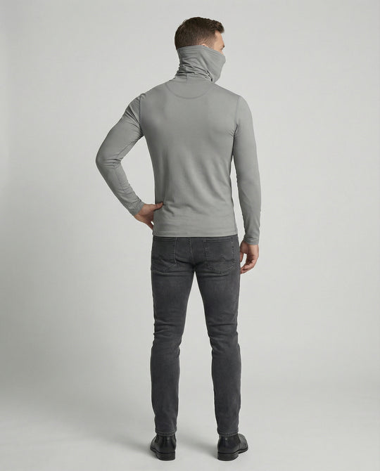 Herren Funktionsshirt mit hohem Kragen und innovativem Feuchtigkeitsmanagement R&B