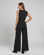 Eleganter Jumpsuit mit Rundhalsausschnitt für Alltag & Besondere Anlässe - R&B