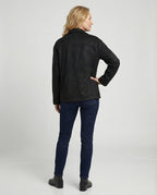 Braune Lederjacke Damen Velours