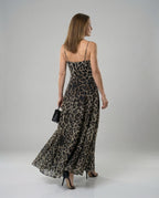 Damen A Linien Kleid mit Print