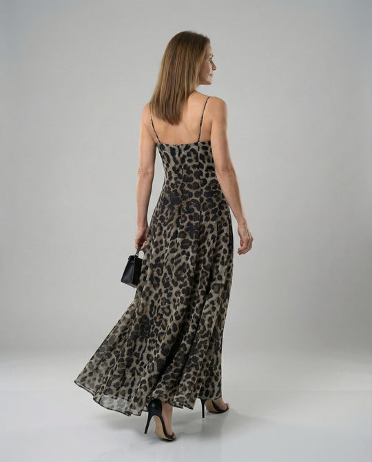 Damen A Linien Kleid mit Print