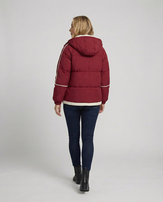 Damen Hochwertige Winterjacke mit isolierender Kapuze R&B
