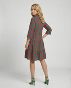 Damen Luftiges Sommerkleid mit verspieltem Print