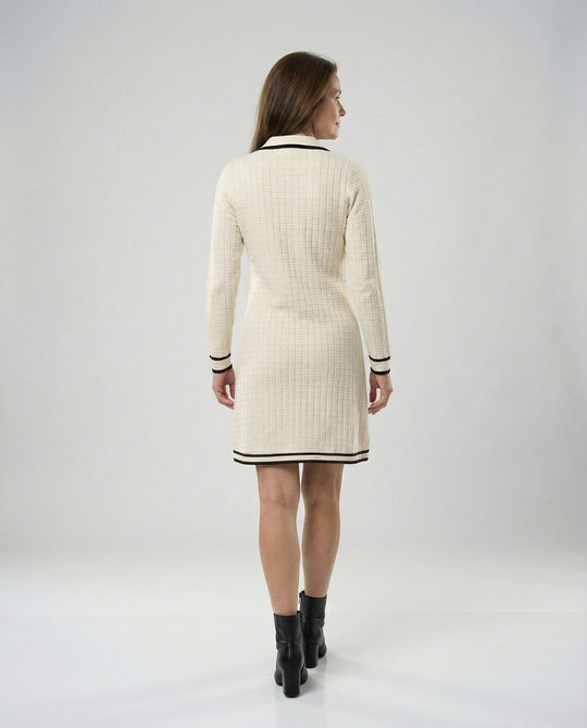 Strickkleid Im Blazer Stil Damen