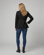Damen Blazer ärmellos Hahnentritt