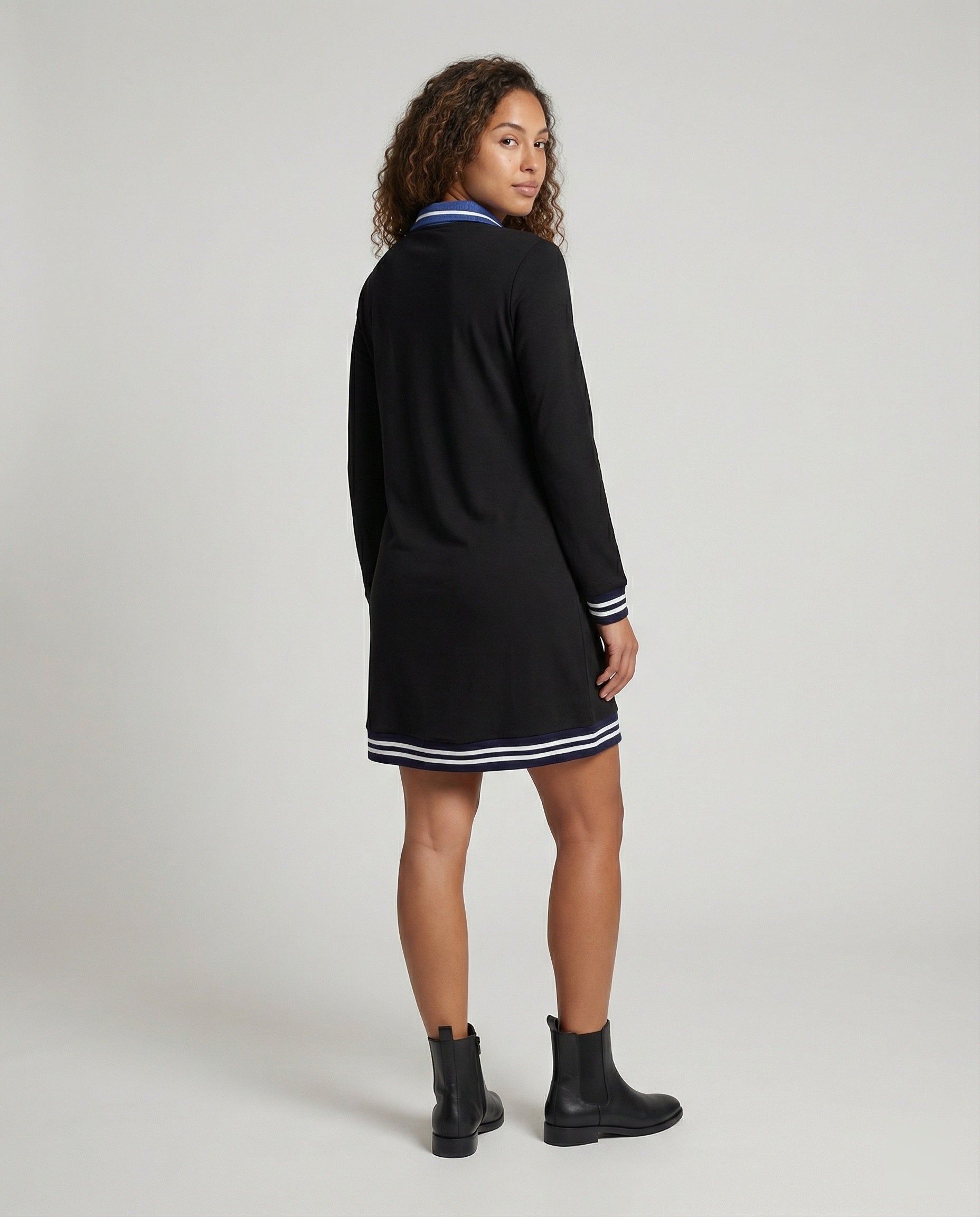 R&B | Kleid mit Reißverschluss und Reverskragen