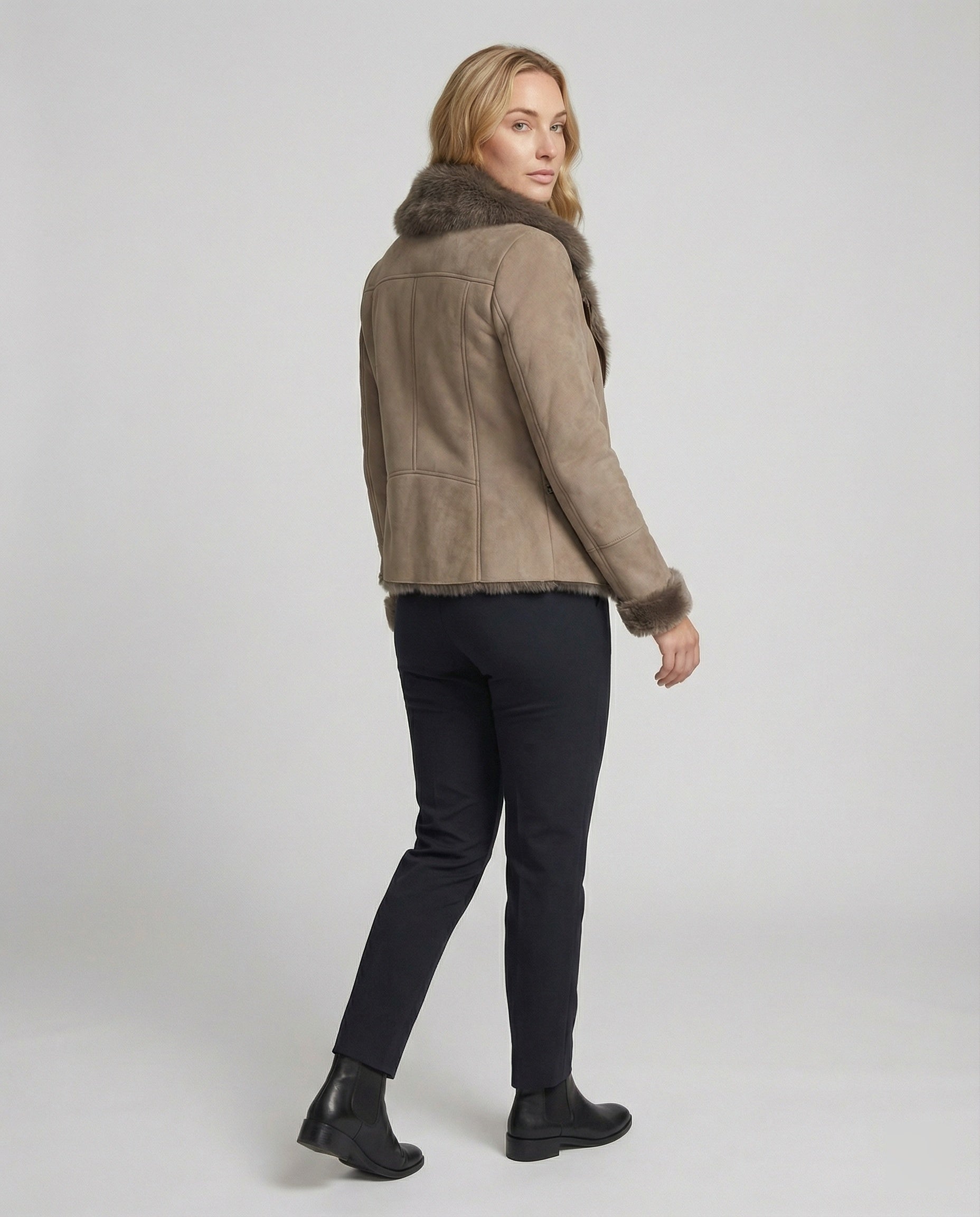 R&B | Winterjacke mit Elegantem Kragen für Den Winter
