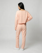 Damen Casual Sweatshirt und weit geschnittene Hose Set