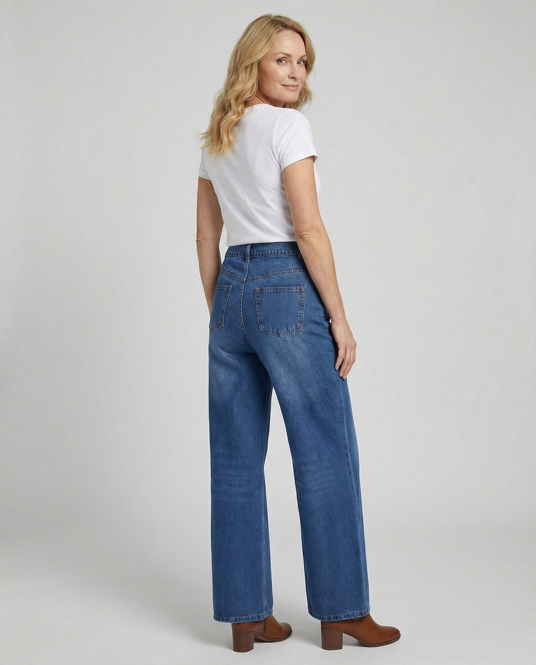 Flared Jeans Damen High Waist