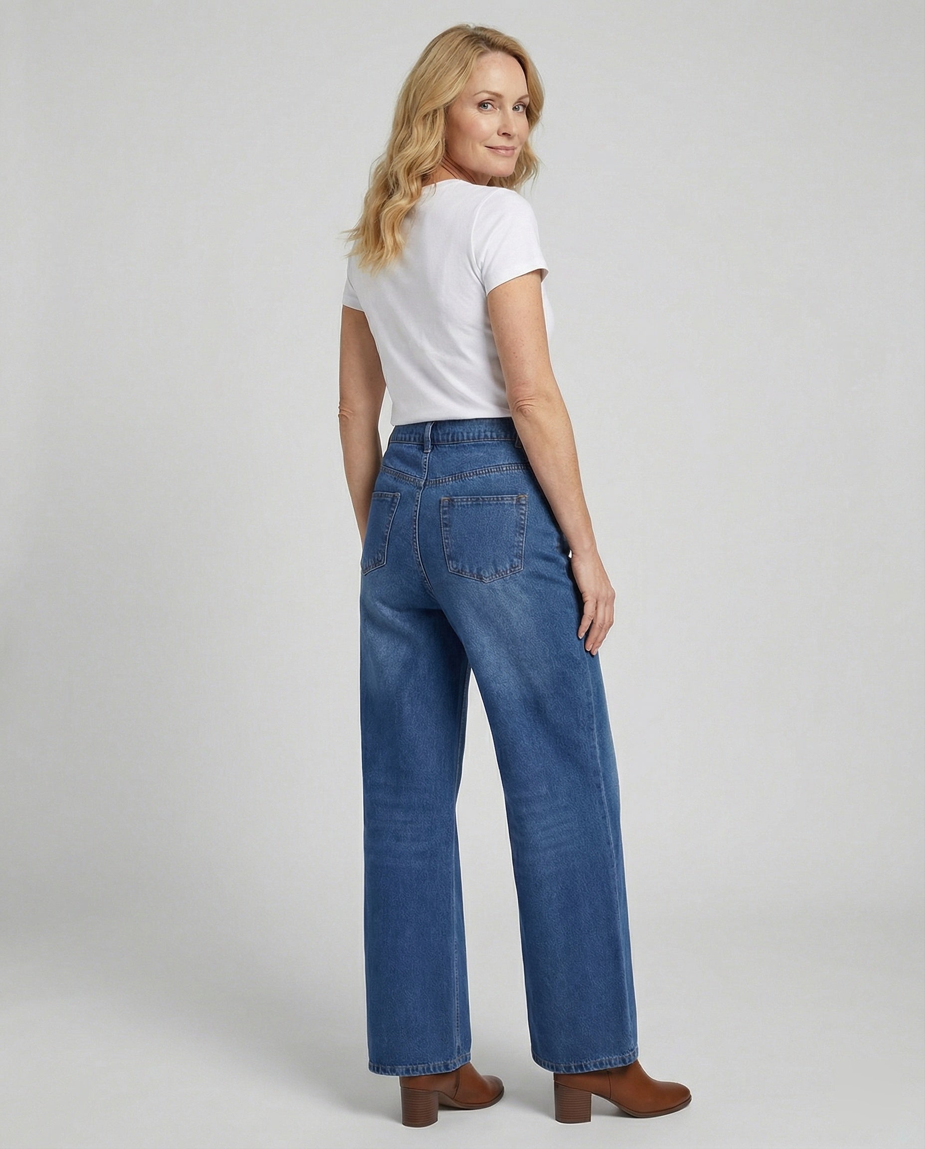 Flared Jeans Damen High Waist