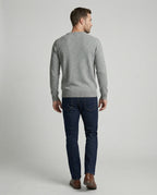 V-Ausschnitt Baumwollpullover