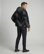 R&B | Herren Kapuzen Zip-Up Warm Fleece Jacke