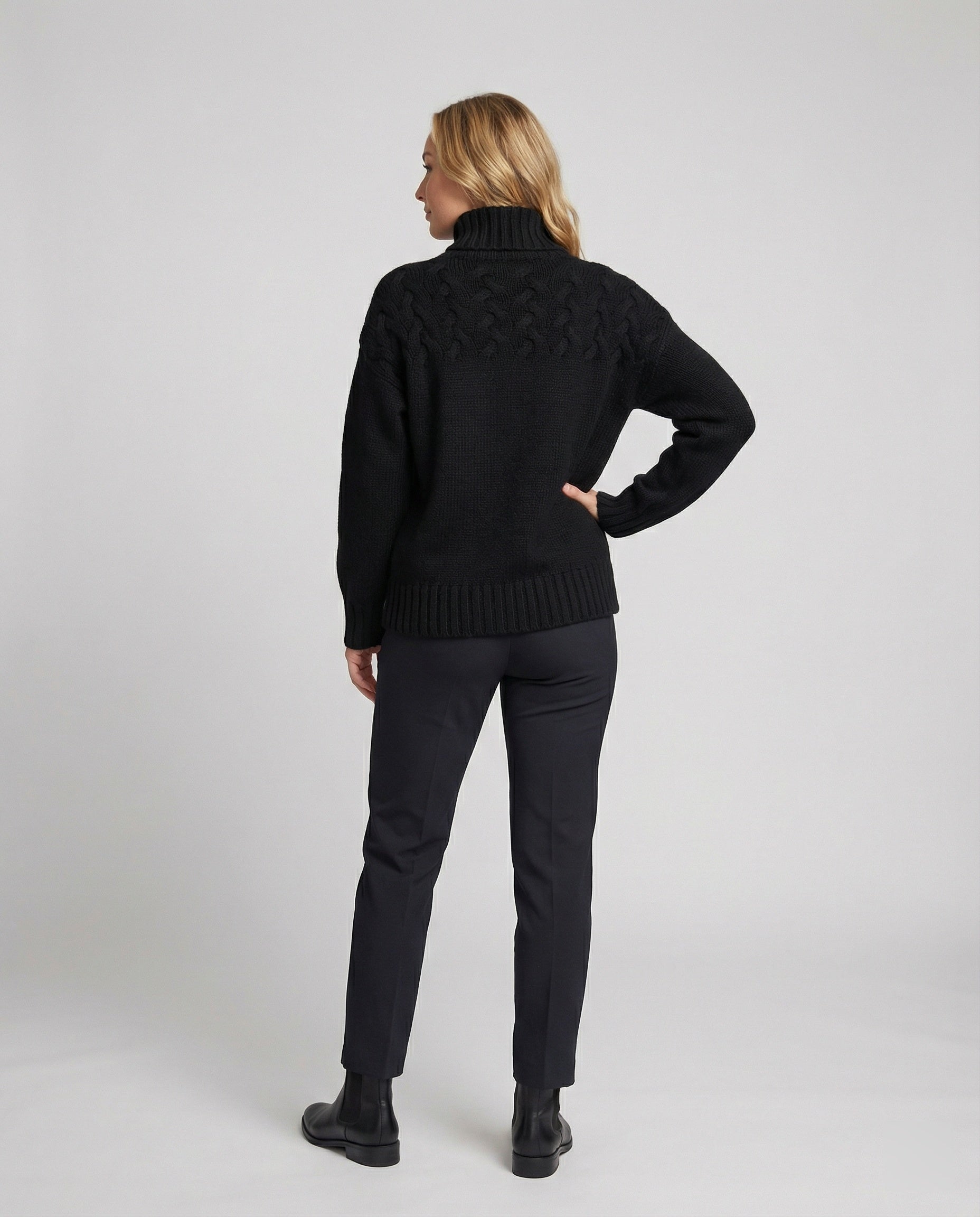 R&B | Damen Strickturtleneck Pullover