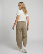 R&B | Damen Trendy Weite-Bein Hose Denim