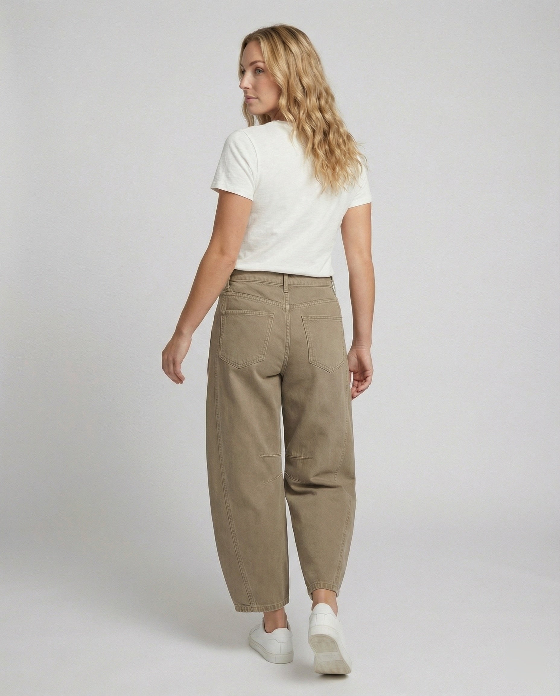 R&B | Damen Trendy Weite-Bein Hose Denim