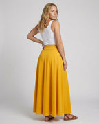Damen Luftiger Maxi-Rock mit hohem Taillenbund R&B
