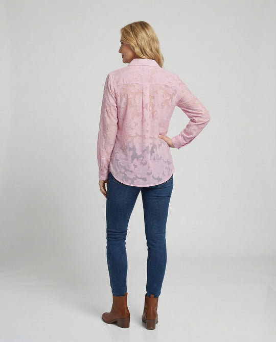 Damen Bluse Chiffon locker