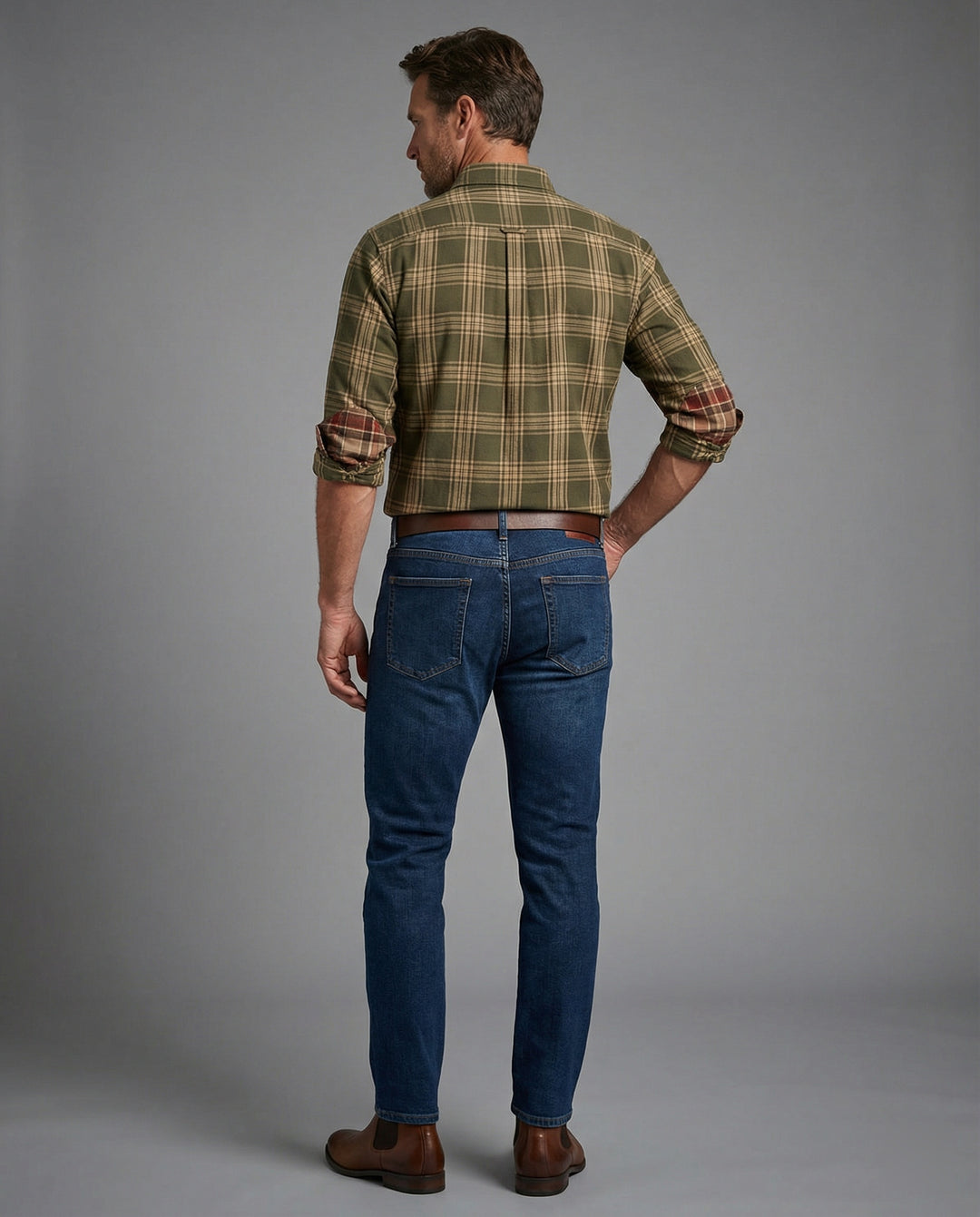 Herren Langarmhemd Herren Flanell