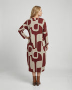 Damen Jerseykleid lang Print