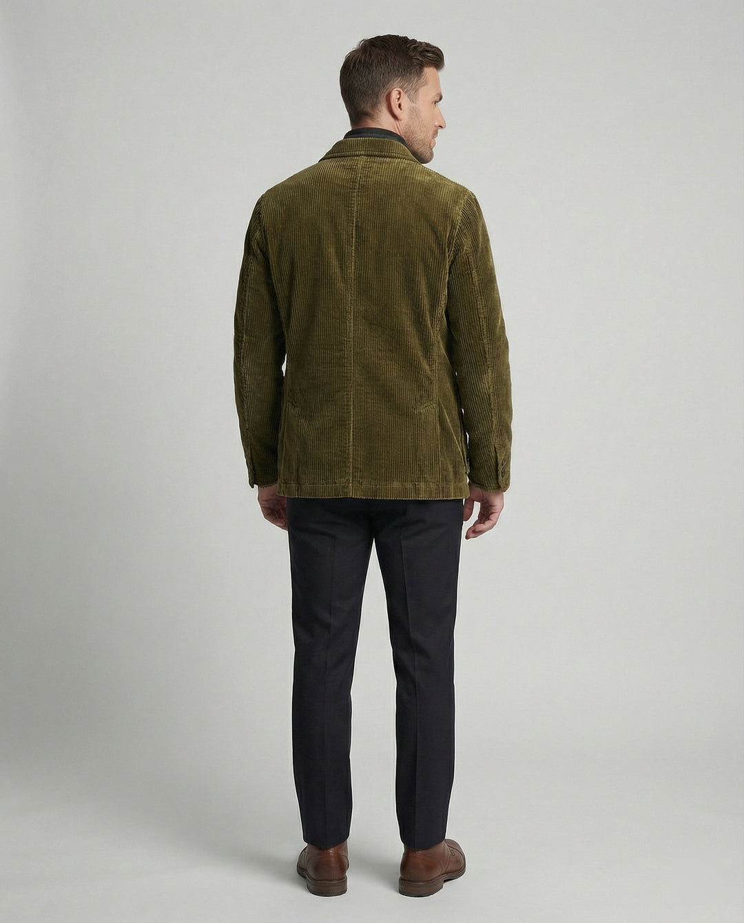 Herren Cordjacke mit multifunktionalen Taschen und modernem Schnitt