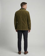 Herren Cordjacke mit multifunktionalen Taschen und modernem Schnitt