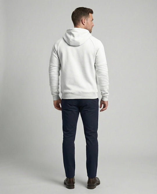 Herren sportlicher Hoodie mit praktischen Reißverschlusstaschen und verstellbarem Kapuzenzug R&B