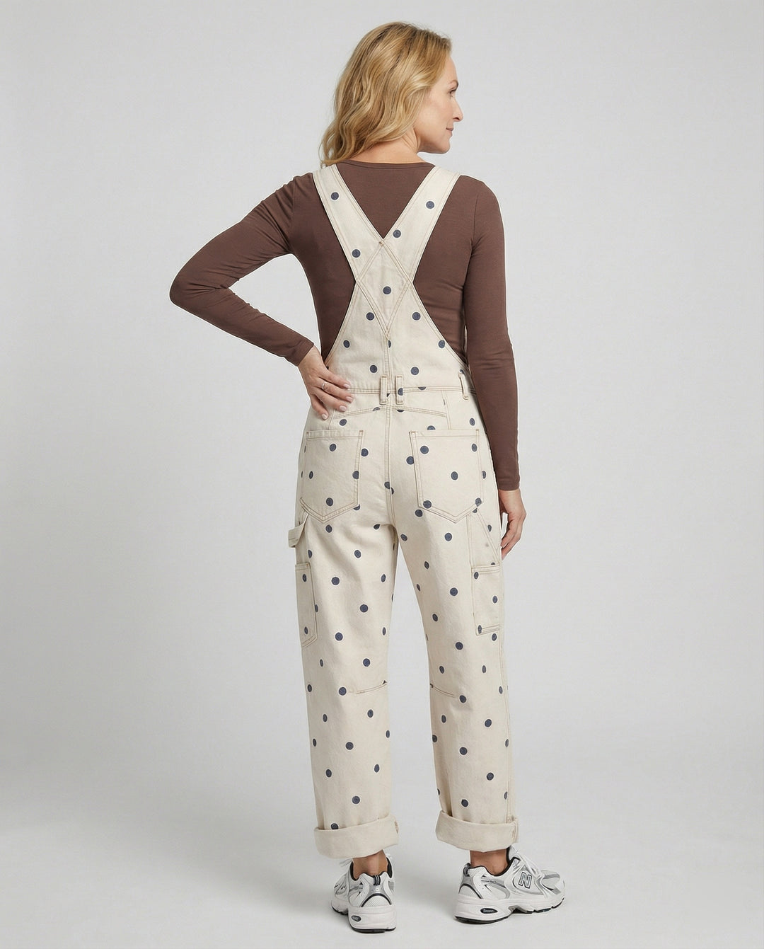 Damen Latzhose Canvas weit