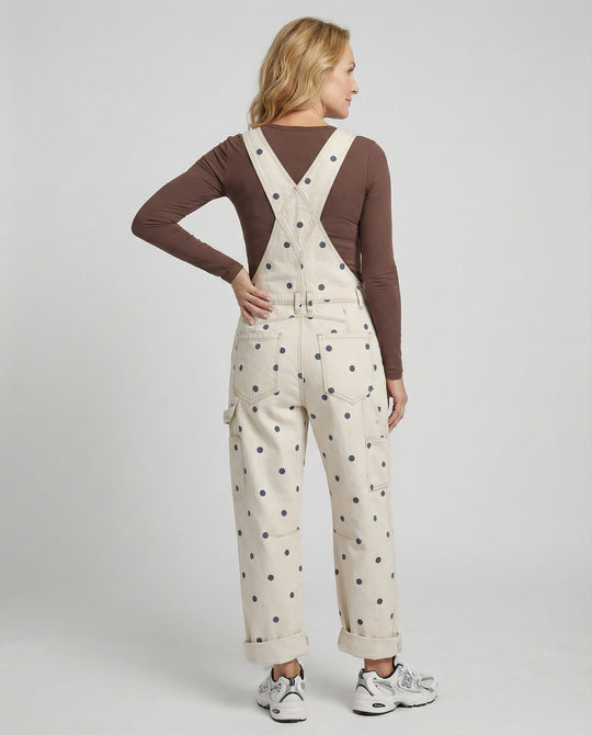 Damen Latzhose Canvas weit