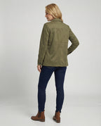 Damen Utility-Jacke aus Veloursleder