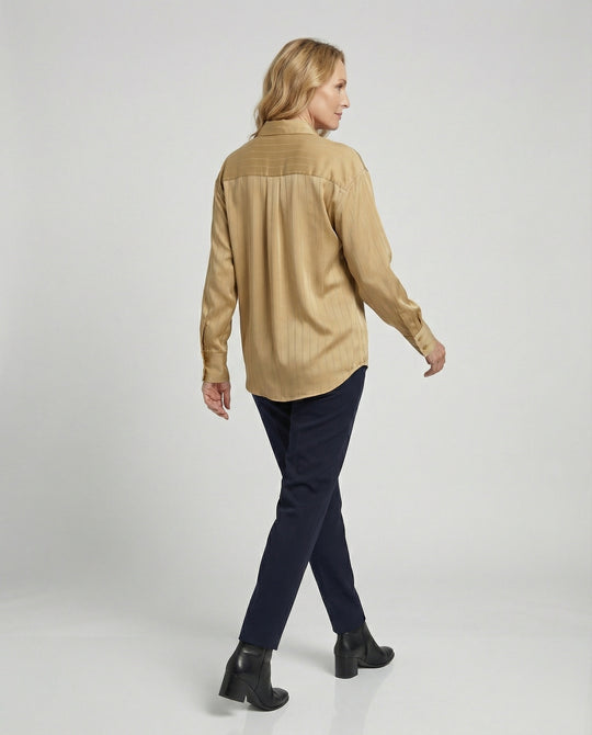 Damen Bluse mit gestreiftem Design