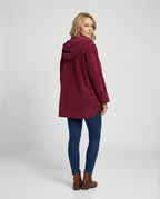 Damen Cord-Kapuzenjacke